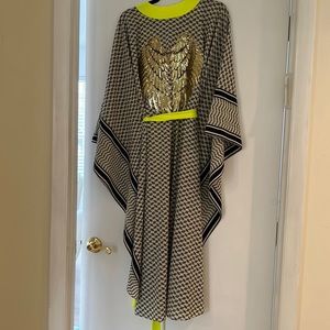 Mystique Beach Sequin Angel Wing Long Kimono